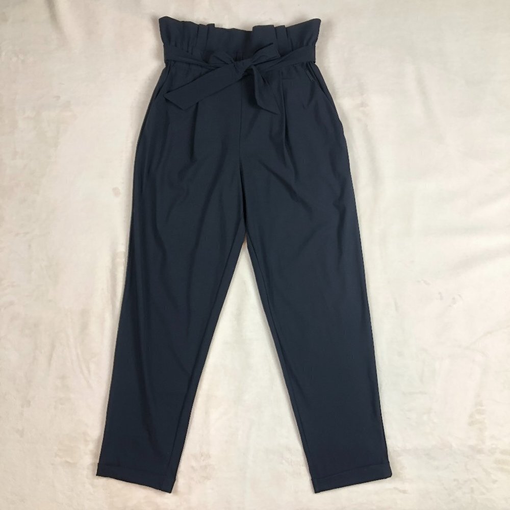 ONA by YOON CHUNG Paper Bag Stretch Pant Black - Picture 4 of 11